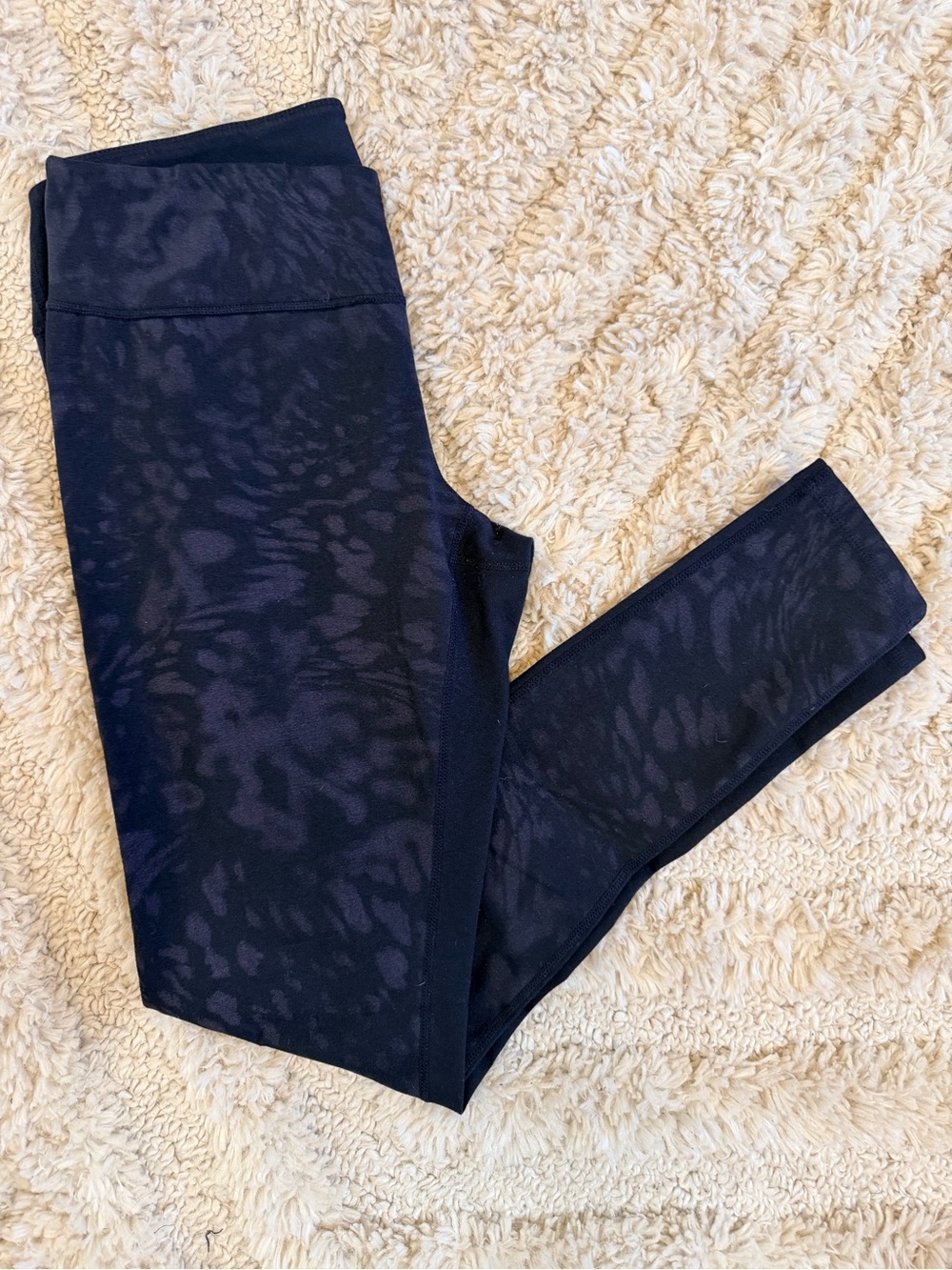 Zella Black Subtle Animal-Print Leggings